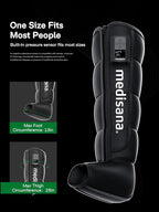 Medisana Leg Compression Massager, Cordless Rechargeable Air Pressure Boot with Multi-Customize Modes, Intensities & Timer, Leg Compression for Circulation, Pain Relief, Recovery, Christmas Gifts