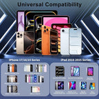 iPhone 17 Charger Fast Charging,2-Pack 6FT 2in1 Dual USB C PD Charger Block Type C to C Woven Charger Cable for iPhone 17 Pro Max/17 Pro/Air/16 Pro Max/16 Plus/16e/15 Pro/15 Plus,iPad Pro/Air/Mini