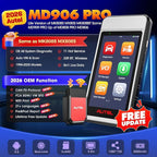 Autel Scanner MaxiDIAG MD906 PRO All System Diagnostic Tool, 2026 MD906PRO Same as MD909 PRO Bluetooth Ver. of MaxiCOM MK808S MX808S, 11 Service, Upgrade of MD808Pro MD806, CAN FD, No Subscription Fee