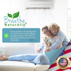 Breathe Naturally Universal Cut To Fit Carbon Activated Air Filter - Replacement Charcoal Filters - Pre Filter Carbon Sheet for Air Purifier, Vent Filters & More - Made in USA (Pack of 2, 8x48)