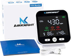 AirKnight Monitoring CO2 Monitor Indoor with Bonus Humidity & Temperature Readings | Carbon Dioxide Meter, Homebrewing - Carbon Dioxide Detector, Portable CO2 Detector, CO2 Meter Indoor, CO2 Sensor