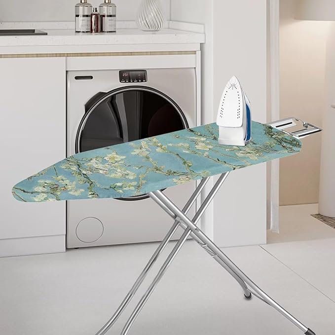 ZCFYGDX William Morris Prints Ironing Board Cover 3 Nylon Buckle Fastening Easy to Install Iron Decor Covers Standard with Elastic Edge Scorch Resistant Protective Covers for Iron Board 15x54 Inch
