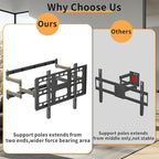 unho Heavy TV Wall Mount for 40-86 Inch TVs up to 220 lbs, Wall Mount tv Bracket Full Motion Max VESA 600 x 400mm,LED LCD Flat Panel Wall Mount tv