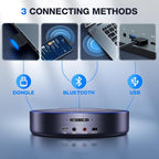 EMEET M3 Conference Speaker and Microphone, Zoom Certified Bluetooth Speakerphone with 4 AI Mics 360° Voice Pickup, 18H Talk Time, USB 2.0&Bluetooth 5.0 with Daisy Chain for 20 People for Zoom Teams