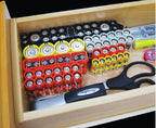 Storacell by Powerpax AAA Battery Storage Caddy, Yellow - Holds 24 Batteries (Not Included)