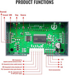 EMIHO Stepper Motor Controller DC 5-30V Fit for Nema17/23 Motor, 1/128 Micro-Step Resolution Forward Reverse Delay Time Angle Speed Adjustable Stepper Motor Control Module with HD Display