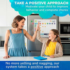QUOKKA Reward Chart for Kids - Magnetic Behavior Chore Chart for Kids at Home - Dry and Erase Routine and Responsibility - Use 84 Magnets & 102 Stars - from Toddlers to Teens