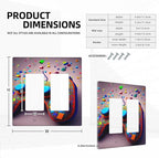 Bvtewkhz Videos Game Controller 2 Gang Double Rocker Decorative Light Switch Covers Electrical Faceplate Switchplates for Bathroom Kitchen Home