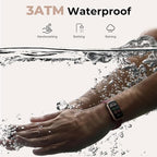 TIFOZEN Fitness Tracker for Women Men, Smart Watch Band with 24/7 Heart Rate Blood Oxygen Sleep Monitor, Calories Step Tracker Pedometer 3ATM Waterproof Activity Tracker for Android iOS, Wine Red