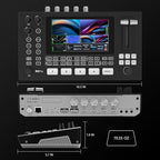 SPROLINK Neolive R5S PRO Professional Live Streaming Switcher, 5.5-inch Screen, Dual 4K HDMI Input, Support AUX and PGM Output, Multi-Functional Video Mixer