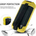 Protective Cover Bumper Case Rugged Boot with Hand Strap for Zebra TC51 TC510K TC52 TC56 TC57 (Yellow)