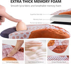 Mouse Pad Wrist Support, Laokiiy 2 in1 Keyboard Wrist Rest+ Ergonomic Mouse Pad, Non-Slip Wrist Rest for Computer Keyboard, Made Easy Typing & Relieve Wrist Pain Boho