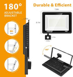 YANYCN 2 Pack 150W LED Motion Sensor Flood Light, 5000K Daylight, IP66 Waterproof, 17000 Lumens, Outdoor Security Dusk to Dawn Light for Garage, Front Porch, Barn