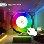 BTF-LIGHTING RB3 2.4G Wireless Touch RF Remote for SPI Chasing RGB RGBW LED Strip Light 4 Zone Control Match with SP530E SP630E SP633E SP634E SP638E SP639E SP63BE