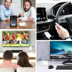 Ankilo Upgraded Bluetooth 5.3 Transmitter Receiver, 2 in 1 Wireless Bluetooth Adapter, Portable Aux Adapter for Car, Audio Receiver for Laptop, Radio, Headphones, Speakers, TV, White