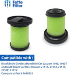 Fette Filter -1610335 Vacuum Filter Compatible with Bissell Multi Reach Cordless Vacuum Model # 1985 1985T 2151A 21512 21513 2151C 2151V Compare to Part # 1610335 (2QTY)