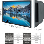TouchWo 21.5 inch Android 14 Touchscreen Monitor Tablet, 16:9 FHD 1080P, WiFi & BT, Built-in Speakers, RK3576 4GB RAM & 32GB ROM, Smart Board for Classroom, Meeting & Game