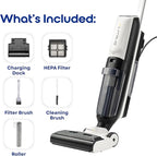 BRAWNIX Wet Dry Vacuum and Mop for Hard Floors | Digital Display | Great for Sticky Messes, Pet Hair, Picks Up Debris & Deep Scrubs | Self Cleaning | Vacuum Cleaner for Hard Floors and Area Rugs