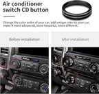 Knob Cover for F150 AC Climate Control Switch/Trailer/4WD/VOL/Tune Button Interior Center Console Trim Accessories Compatible with Ford F150 XLT 2016 2017 2018 2019 (Black 6 Pcs)