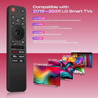 for LG AI Magic Remote Control, MR25GA Replacement for LG-TV-Remote with AI, Pointer and Voice Function, Compatible with UHD OLED QNED NanoCell Webos 4K 8K Smart TV (2025 Models)