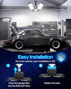 CHENGCHILIT LED Garage Light - 4 Pack 130W 13000LM Deformable 4+1 Panel LED Garage Ceiling Lights with Transformer, E26/27 Base, 6500K Daylight White Shop Lights for Factory, Storage Room, Warehouse