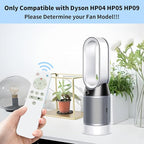LUNOAOA Upgrade Glowing Remote Control Replacement No Setup for Dyson HP04 HP05 HP09 Pure Hot + Cool Heater Fan Air Purifying/Heater with Magnetic