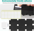 4 Pack Black Acoustic Foam Panels,48x24x2 Inch Sound Proof,High Density Soundproof Wall Panels,Fireproof Cancelling Foam Studio (Black, 4 PCS)