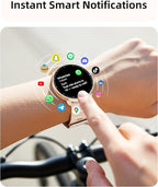 Parsonver Smart Watch for Swimming, 5ATM Waterproof Watch for Pool & Open Water, AI Swim Analysis, Built-in GPS & Compass, AMOLED Fitness Tracker 100+ Sport Mode, Heart Rate Sleep Monitor, French Grey