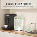 Momcozy Bottle Sterilizer and Dryer, Modular Nesting Space Saving Design, 6 Bottles Capacity, 4 in 1 Compact Sterilizer for Baby Bottles, Breast Pump Parts & Newborn Essentials, Drying Rack Included