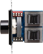 OSD Audio 300W in Wall Volume Control Impedance Matching for Home Speakers, Rotary Knob Black SVC300