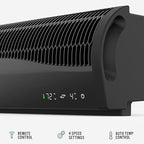 Vornado TRANSOM Window Fan with 4 Speeds, Remote Control, Reversible Exhaust Mode, Weather Resistant Case, Black, Whole Room