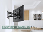 ynVISION.DESIGN Heavy Duty TV Wall Mount for 65–100” TVs, XXL Full Motion Bracket Extends 31.5”, Tilt Swivel Leveling, 154 lbs Capacity, Max VESA 800x600, Fits Flat, LED, LCD, OLED, 4K, Smart TVs