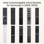 Replacement for Samsung TV Remote Solar Charger, Rechargeable Battery Solarcell Remote for Smart TV, Compatible with BN59-01385A BN59-01432A with Voice, for Neo, Sero, QLED, OLED, Frame, UHD Smart TV