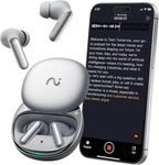 RecDot AI Voice Recorder Earbuds, viaim AI Meeting Assistant with Transcription, 78 Languages, FlashRecord, to-Do Lists & Summaries with viaim AI, 48dB ANC for Meetings, Interviews & Lectures, Sliver
