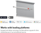 Eve MotionBlinds (Matter) Upgrade Kit for Roller Blinds – Motor to Upgrade existing Indoor Blinds, Open/Close Automatically, Control via Voice/app, Schedules & Scenes, Requires Thread Border Router