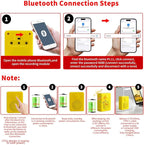 16MB Voice Recorder Box with Speaker, Support Bluetooth & MIC Recording Audio Box, 16Min Easy Sound Voice Box for Personalized Greetings, DIY Projects, Holiday Crafts ect-Yellow