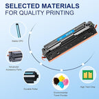 218A Toner Cartridges 4 Pack (with Chip) Compatible Replacement for HP 218A 218X for HP Color LaserJet Pro MFP 3301fdw 3301cdw 3301sdw Pro 3201dw Printer High Yield Ink W2180A W2180X (B/C/Y/M)