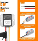 BEYIMEI 10A 120W DC-DC Converter 24V Step Down to 12V Converter Voltage Regulator Power Supply Module Buck Transformer for Truck,RV,Automotive Solar Panel (Input 15V-35V)