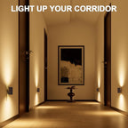 NIORSUN Night Lights Plug into Wall, Dimmable with 3 Color Modes & Auto On/Off Sensor, Ultra-Slim Nightlight for Hallway, Bathroom, Bedroom, Nursery, Kitchen (4 Pack, Black)