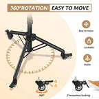 Facilife Projector Stand Tripod on Wheels, Adjustable Height 29-44 Inches, Laptop Tripod Stand Rolling, Heavy Duty Projector Tripod Metal Construction, Multifunctional for Office & Home (29-44 Inches)