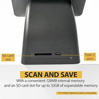 BEONEGLOBAL ClearScan P5 Film Scanner with SD Card, Upgraded Version, 24MP High-Resolution 35mm/135/126/110/Super 8 Film & Slide Converter with 5” LCD, Quick Digital JPEG Conversion