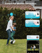 Armorcope Security Cameras Outdoor Wireless,4 Cam-Kit,No Subscription,360° Pan & Tilt Home Security Cameras System,2K Color Night Vision