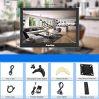Suprlipy 10 inch FHD Small IPS Monitor LCD Display Screen 1920x1200 60Hz 16:10 with BNC VGA AV Input Built-in Lounspeakers for CCTV Security Camera DVR PC STB Game Console