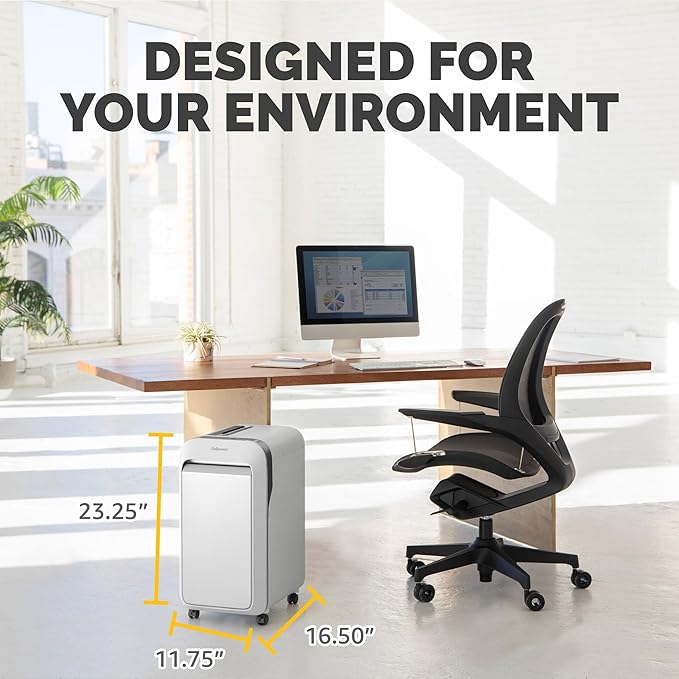 Fellowes Powershred LX220 Micro-Cut Paper Shredder, White