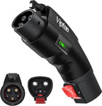 VIPTOO Adapter for Tesla to J1772 Adapter, Compact with Light Indicator, Compatible with Tesla Wall/Mobile/Destination Chargers, Converts Tesla to J1772 for Non-Tesla EVs (for J1772 EVs Only)