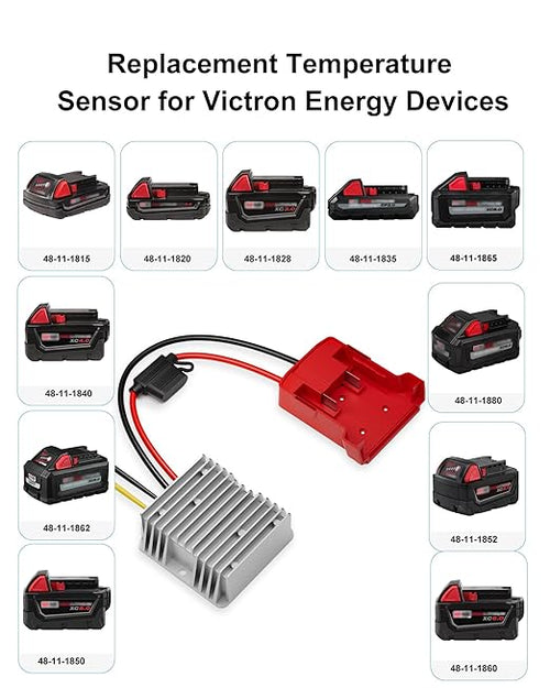 18V to 12V Step Down Converter Aadpter Compatible with Milwaukee M18 Batteries, DC 12 Voltage Battery Power Adapter, Automatic Buck Converter Regulator with Fuse for Golf Cart
