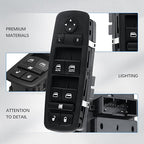 WUANGKI Master Power Window Control Switch | Front Driver Side | 11 Pins | Compatible with 2015-2017 Chrysler 200 | 2011-2019 Dodge Charger | 2016-2018 Ram 1500 2500 3500 4500 5500 | OE 68139805AB
