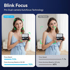 EMEET PIXY Dual-Camera AI-Powered PTZ Camera 4K, AI Tracking, PDAF&AI Autofocus 0.2s, 1/2.55'' Sony Sensor, 3 Mics, Presets, Gesture Control, 4K Webcam for Streaming and OBS/Twitch/Switch 2 Compatible