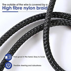 Quelong 2Pcs Headphone Splitter, Dual Headphone Nylon Braided Extension Cable, Hi-Fi Audios Stereo Y Splitter 3.5mm 2 Female 1 Male, Suitable for Phones, PS4, Amplifiers, Smartphones, Tablets,etc.