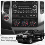 4 Pack - 2nd Gen Tacoma Accessories AC Knob Upgrade - 2005,2006,2007,2008,2009,2010,2011,2012,2013,2014,2015 Tacoma Climate Control Dial Mods Set - for Toyota Interior Replacement Kit
